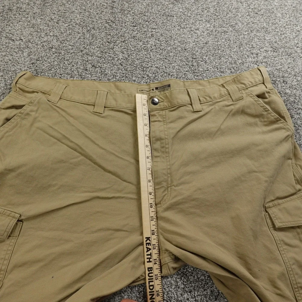 Carhartt‎ Shorts Mens 50 Brown Tan Rugged Flex Relaxed Canvas Cargo Work Stretch